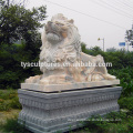 Wholesale large lion marble statue stone carvings sculptures decorative outdoor gate